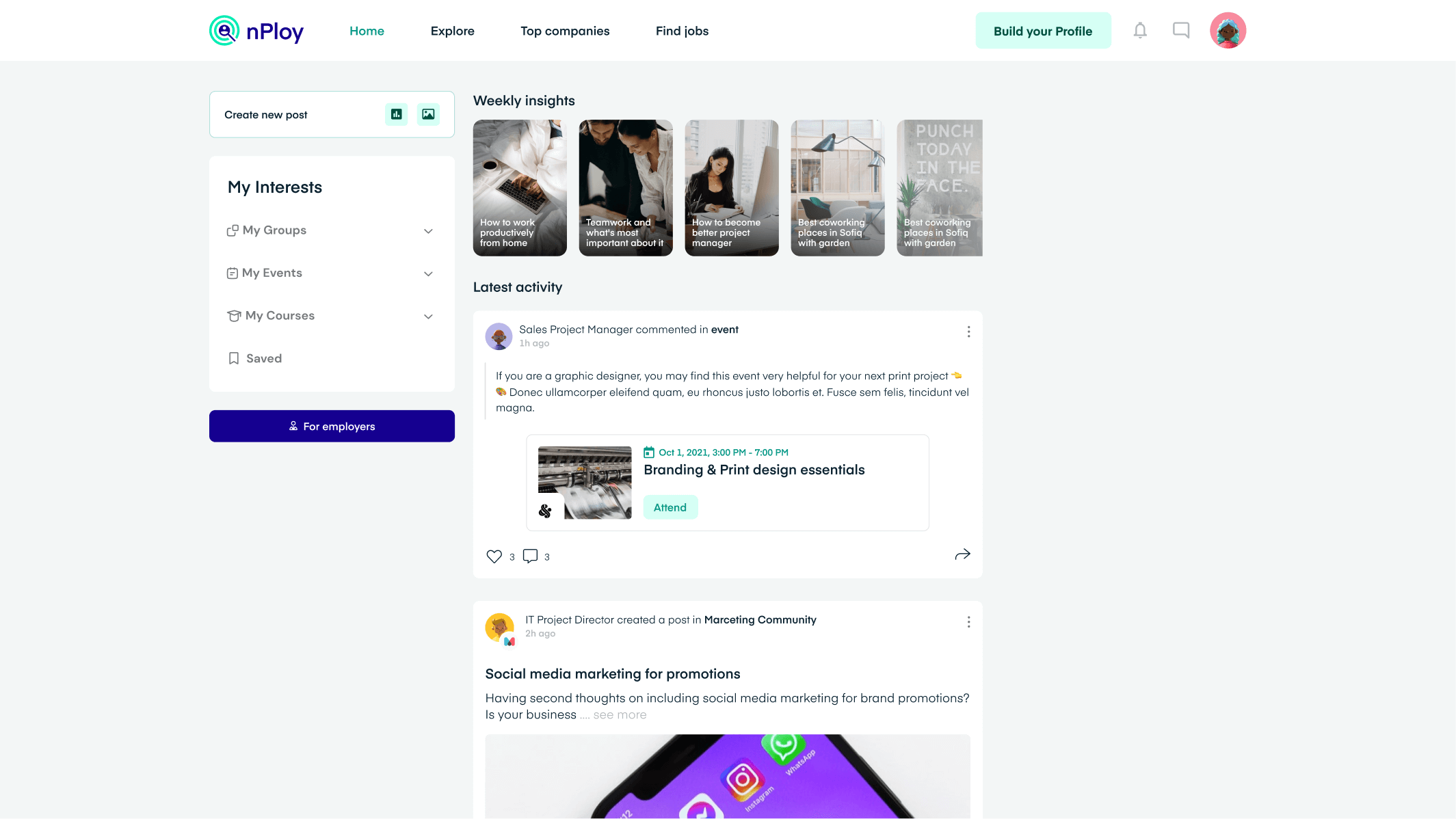 Image of a related website